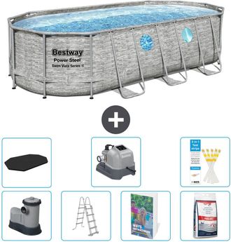Bestway Piscina Bestway Power Steel Oval - 549x274x122 Cm - 8-piezas S649