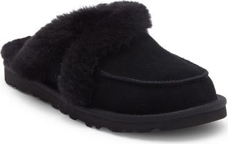 UGG Loria Genuine Shearling Lined Slipper in Black at Nordstrom Rack, Size 11
