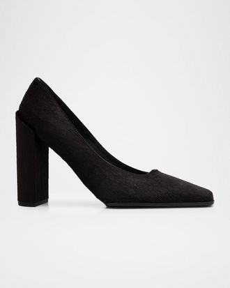 Alaia 90mm Calf Hair Pumps