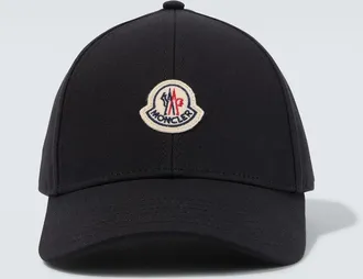 Moncler Logo cotton twill baseball cap
