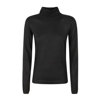 Brunello Cucinelli Truien & Vesten, Dames, Zwart, M, Kasjmier, V-hals Kasjmier Trui