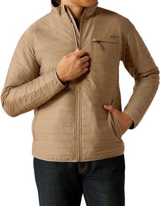 Ariat Wylie Full Zip Jacket In Khaki