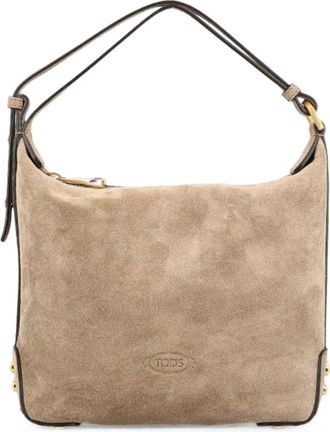 Tod's MINI SUEDE SHOULDER BAG WITH METAL DOTS - Tods - Woman