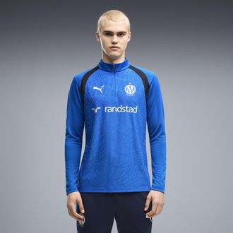 Puma Top da training con zip Olympique de Marseille Club da uomo, Accessori, Blu, 3XL