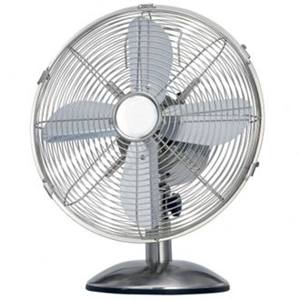 Trade Shop Trade Shop - Ventilatore Da Tavolo 3 Pale Diametro 40 Cm 3 Velocita Base Tonda Griglia Raggi
