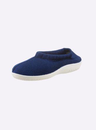 Casual Looks Slipper CASUAL LOOKS, Damen, Gr. 36, blau (marine), Textil, Schuhe Slipper