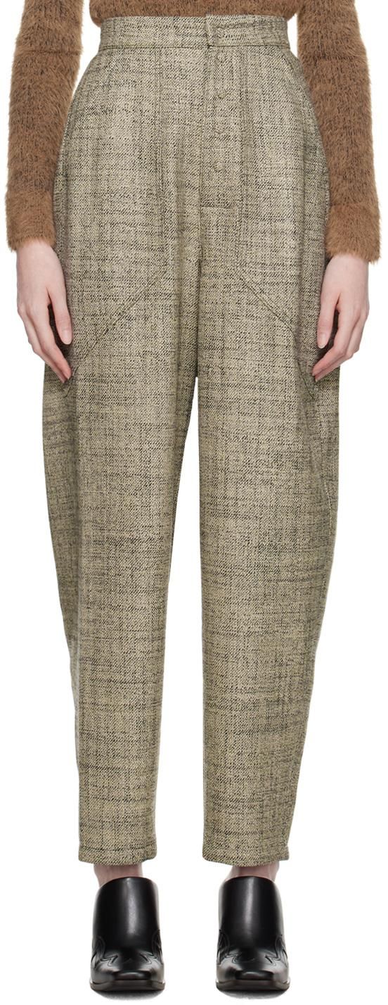 パンツ STELLA MCCARTNEY WIDE BUTTER-COLOURED PANTS IN LINEN BLEND パンツ STELLA MCCARTNEY WIDE BUTTER-COLOURED PANTS IN LINEN