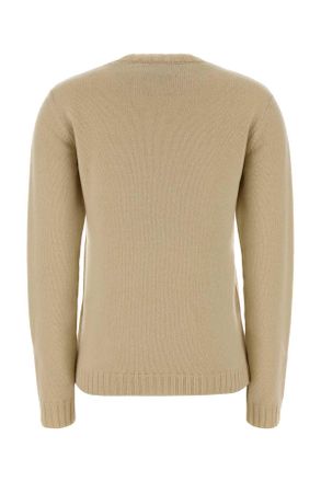 Valentino Garavani Womens Beige Wool Sweater Betullanero Exterior: Virgin Maglieria
