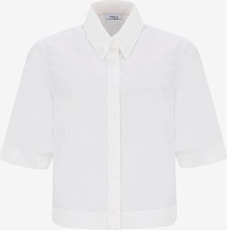 Akris Kurzarm-Hemd aus Popeline
