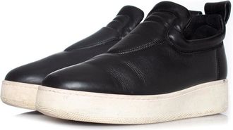 Celine Pre-owned Womens Black leather slip on sneakers - Size EU 38