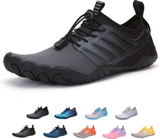 Generic Grounded Footwear for Women Men Neuropathy, Hikes Barefoot Shoes Orthopedic, Slip on Lightweight Grounded Footwear (A023-Black, Adult, Men, 4.5, Numer