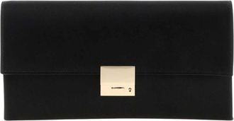 Tom Ford Satin Clutch - Dames - Clutches - Zwart - ONE Size - Satijn - Tassen