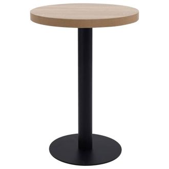Berkfield Home Bistro Table Light Brown 60 cm MDF
