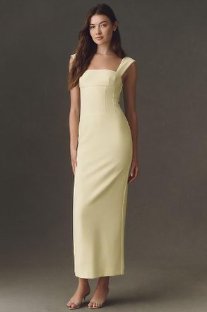 BHLDN Square-Neck Corset Maxi Dress