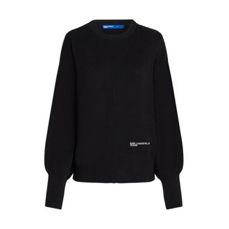 Karl Lagerfeld Sweatshirts & Hoodies - Dames - Ronde hals truien - Zwart - S - Katoen - Truien & Vesten