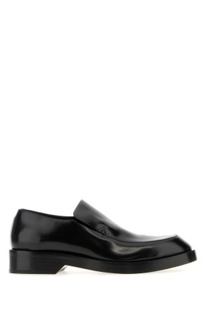 Jil Sander Black Leather Loafers
