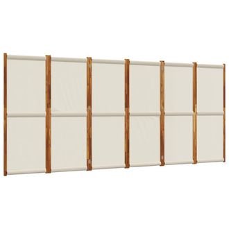 vidaXL Biombo Divisor De 6 Paneles Gris Claro 420x180 Cm Vidaxl