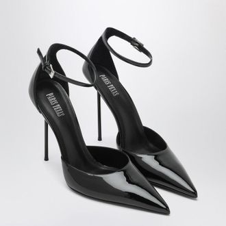 PARIS TEXAS Lidia Pumps aus schwarzem Lackleder