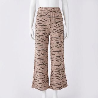 Z Supply Brinley Zebra Marled Pant In Brown