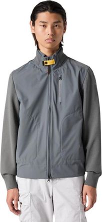 Parajumpers Tech Knit Zorba Cardigan - Heren - Zomerjassen - Grijs - M - Polyester - Jassen