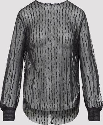 Alberta Ferretti Alberta Ferretti tule blouse