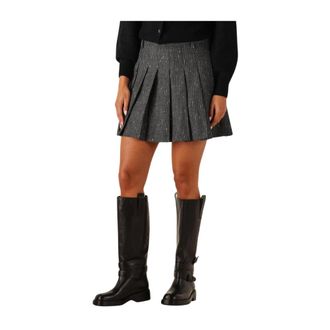 Copenhagen Muse Dames, Rokken, Grijs, Maat: L Poliester