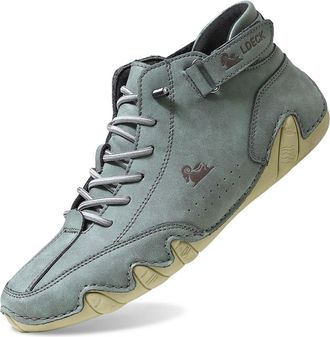 Generic Waterproof Shoes Waterproof Breathable Walking Shoes Suede High Boots Orthopedic Driving Shoe Non-slip Breathable Casual Sneakers for Walking Suede Le