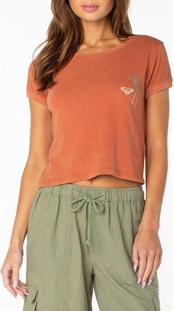 Roxy Spanish Summer Crop Graphic T-Shirt in Chutney at Nordstrom, Size X-Large