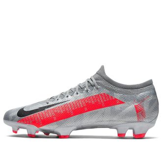 Nike Mercurial Vapor 13 Pro FG Metallic Grey Crimson AT7901-906