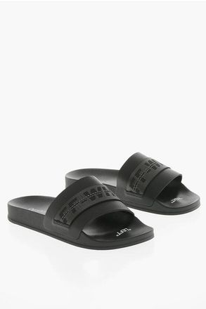 Off-white Solid-Color Slides with Branded Technical Webbing Strap size 41