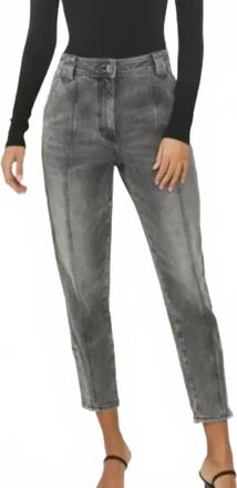 Something Navy Roxie Snap Denim Jeans In Washed Black Denim