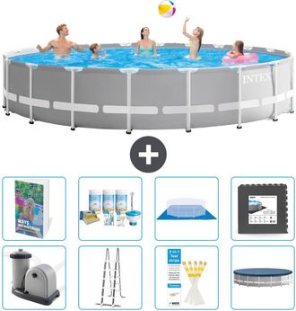 Intex Piscina Prism Frame Redonda - 610x132 Cm - 9-piezas S581