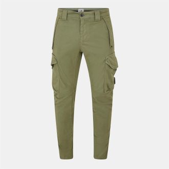 C.P. Company Mens Slim Cargo Trousers in Seagrass - Green - Size X-Large