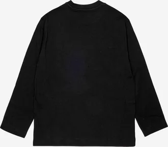 Diesel Boys Long-Sleeve Cotton Top Black Knitwear Sweater