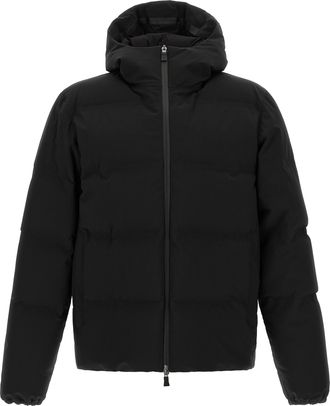 Herno Black Polyamide Full-Length Mens Jacket