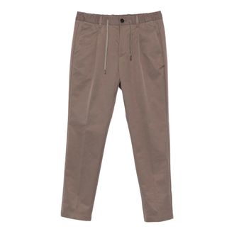 Herno Broeken, Heren, Bruin, S, Polyester, Regular Fit Pants