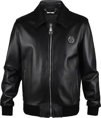 Philipp Plein Leren jack van Philipp Plein