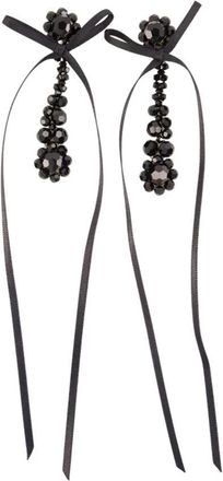Simone Rocha Victorian Druppels Oorbellen - Dames - Oorbellen - Zwart - ONE Size - Accessoires