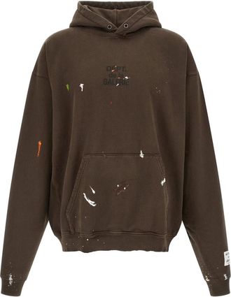 Gallery Dept. French Logo Painted Hoodie - Heren - Hoodies - Bruin - S - Katoen - Hoodies & sweatvesten