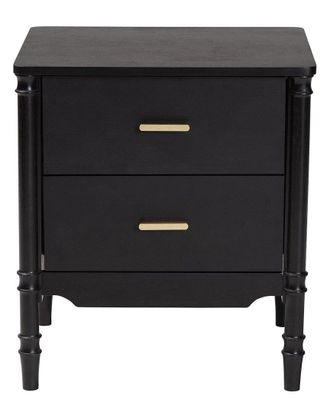 Baxton Studio Marisela Wood Nightstand With Handles