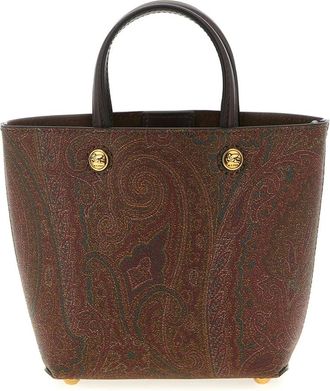 Etro Mini Essential Arnica Tas - Dames - Shoppers - Veelkleurig - ONE Size - Katoen - Tassen