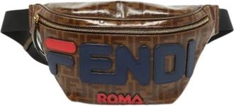 Fendi Pre-owned Canvas Vintage Heuptas - Dames - Vintage Heuptassen - Bruin - ONE Size - Vintage