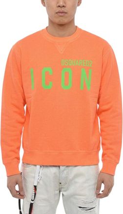 Dsquared2 Orange Crew Neck Sweatshirt