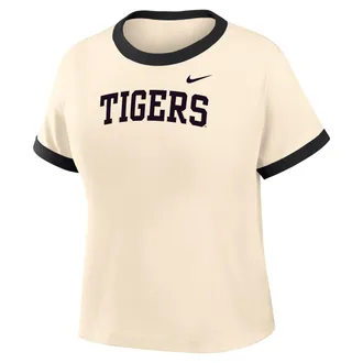 Nike Womens College (Missouri Ringer T-Shirt in Brown | IV9358-120
