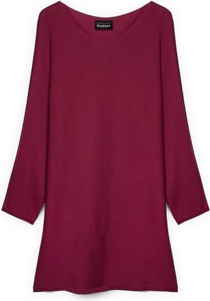 Fiorella Rubino Ribbed Knit Sweater - Dames - Jurken - Rood - Maat: M/L Nylon