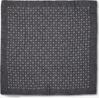 Brunello Cucinelli Quadratische Clutch mit Fantasiemuster