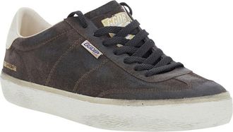 Golden Goose Mens Low Sneakers Soul-Star Grey Leather Cow Trainers