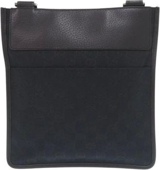 Gucci Pre-owned Cross Body Bags, male, Black, Size: ONE SIZE Pre-owned Vintage Shoulder Bag