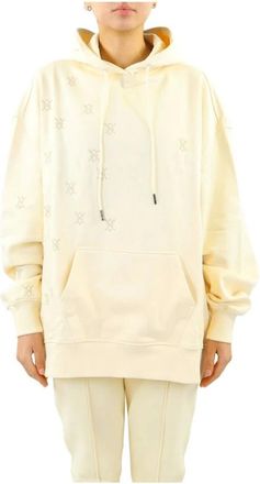 Daily Paper Clothing Hoodies & sweatvesten, Dames, Beige, S, Nulandi Hoodie Jurk