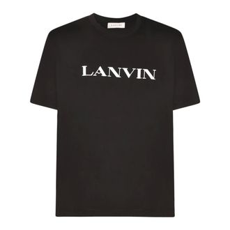 Lanvin T-Shirts, male, Black, M, Lanvin T-shirts and Polos Black